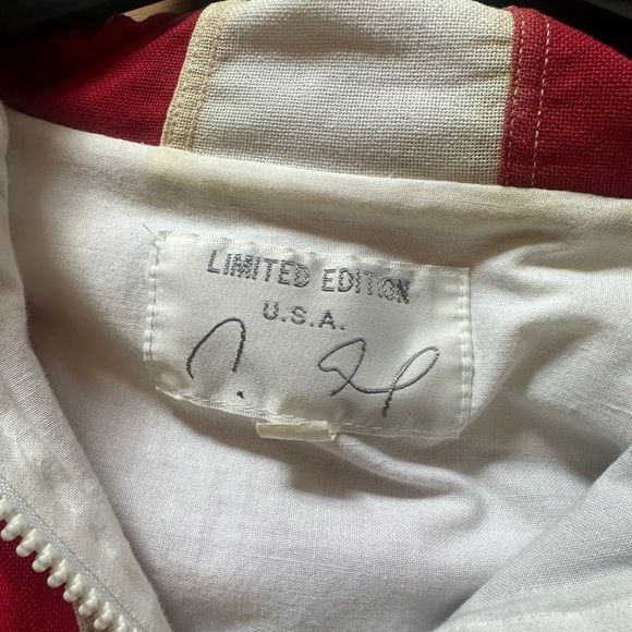 Vintage Limited Edition Medium USA American Flag ZIip Jacket American Clothing - Picture 3 of 6